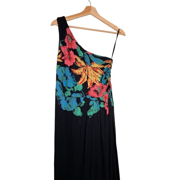 Marc Jacobs Womens Multicolor Floral One Shoulder A Line Maxi Dress S - Picture 4 of 11